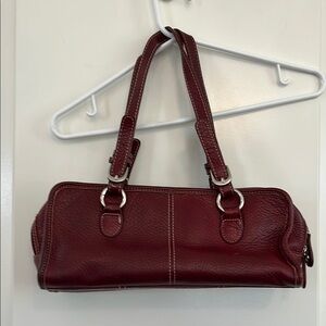Ameri leather satchel with adjustable handle
